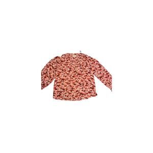 Perch by Blu Pepper Plus Size Printed Blouse – Smocked Cuff Sleeves – 1X–3X